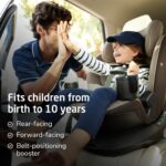Maxi-COSI Andi 360 - Asiento de auto convertible todo en uno giratorio para bebé, orientado hacia atrás, orientado hacia
