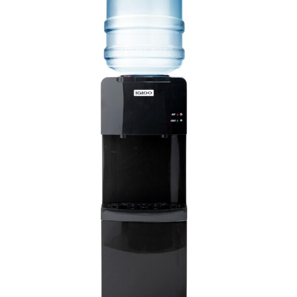 Dispensador de agua Nostalgia Igloo carga superior agua fría y caliente negro compatible con garrafón de 3 y 5 galones s