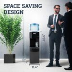 Dispensador de agua Nostalgia Igloo carga superior agua fría y caliente negro compatible con garrafón de 3 y 5 galones s