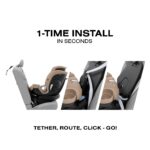 Columbus Trading Partners Callisto G 360 524000599 asiento convertible todo en uno giratorio bebe beige almendra
