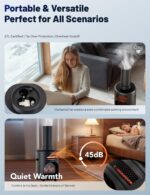 Chimenea Eléctrica Portátil DR. Infrared Heater DR-991, 1500 W, Efecto Llama 3D, Humidificador Integrado, Control Remoto