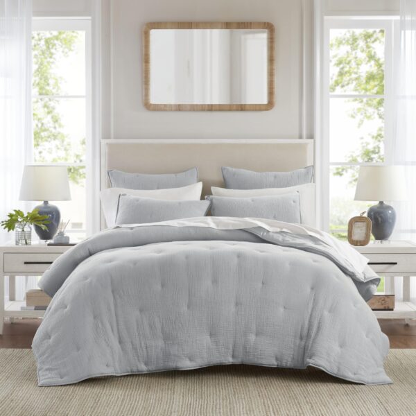 Juego de edredon de muselina Harbor House E&E Co Ltd DBA JLA Home HH13-1882 algodon 100 por ciento talla matrimonial que