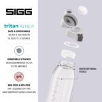 SIGG - Botella de agua transparente Tritan Renew - Total Clear ONE MyPlanet - Para bebidas carbonatadas - Apta para lava
