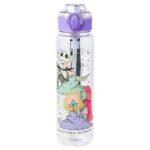 Botella de agua de plástico El Extraño Mundo de Jack Silver Buffalo NB1776MP con tapa de bloqueo correa popote 976 ml 33