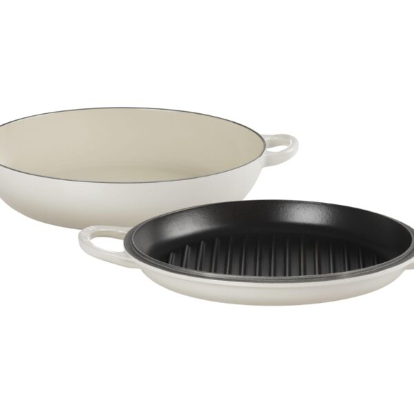 Cacerola Estofadora Multifuncional Le Creuset 21100030716002 Hierro Fundido Esmaltado Tapa Sartén Parrilla 3.3 Litros Me