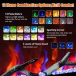 Chimenea Eléctrica Inteligente GAOMON ZCU0912FbT 50 Pulgadas WiFi Alexa 750W/1500W