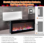 Chimenea Eléctrica Inteligente GAOMON ZCU0912FbT 50 Pulgadas WiFi Alexa 750W/1500W