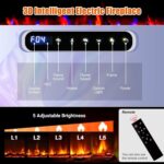 Chimenea Eléctrica Inteligente GAOMON ZCU0912FbT 50 Pulgadas WiFi Alexa 750W/1500W