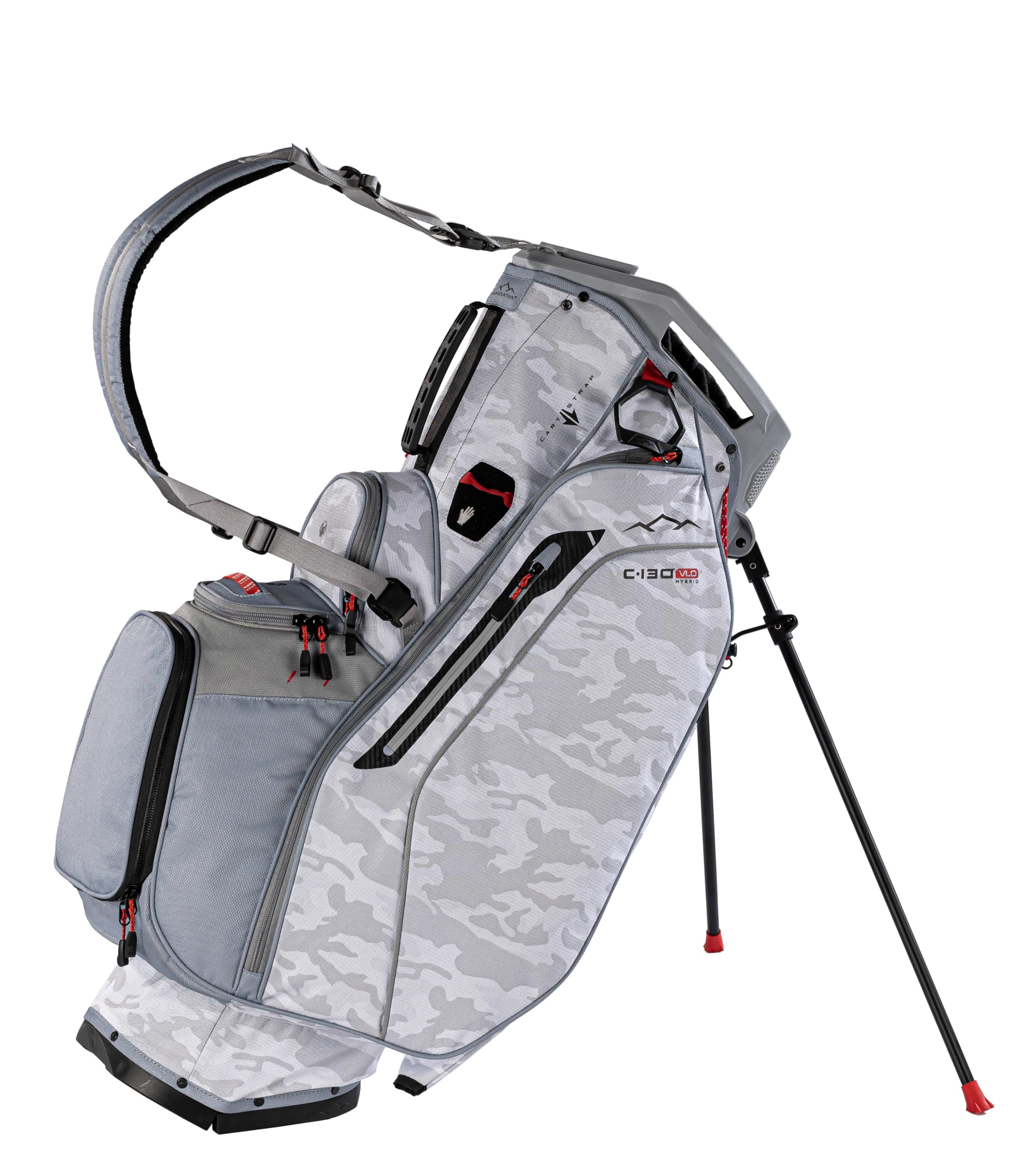 Version 1.0.0 Sun Mountain Golf Sun Mountain C130 VLO - Bolsa de golf híbrida ligera de 15 vías con top para hombre, modelo 2026