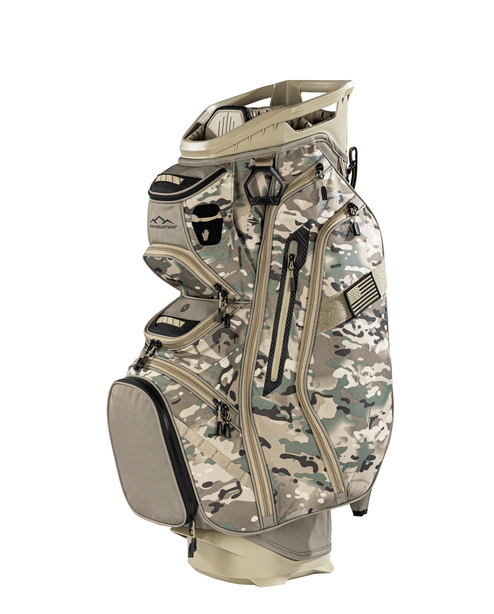 Version 1.0.0 Sun Mountain C130 - Bolsa de golf ligera para hombre, 14 direcciones, modelo 2026