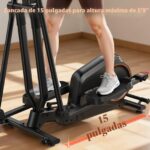 Elíptica plegable YOSUDA E03 zancada 15 pulgadas 16 niveles de resistencia magnética 2 pies cuadrados compacta para casa