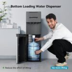 Dispensador de agua de carga inferior autolimpiante EUHOMY WC003-X3UBS-USZX-AZ 3 temperaturas frío templado caliente seg