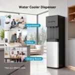 Dispensador de agua de carga inferior autolimpiante EUHOMY WC003-X3UBS-USZX-AZ 3 temperaturas frío templado caliente seg