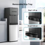 Dispensador de agua de carga inferior autolimpiante EUHOMY WC003-X3UBS-USZX-AZ 3 temperaturas frío templado caliente seg