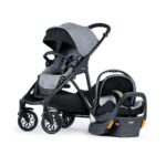Chicco Corso LE ClearTex Sistema de viaje modular, cochecito modular Corso LE con asiento y base KeyFit Max ClearTex par