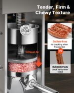 VEVOR Embutidora Eléctrica de Salchichas, 22 LBS / 10 L Embutidora Vertical de Carne, Control de Velocidad Sin Escalones