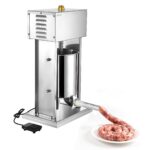 VEVOR Embutidora Eléctrica de Salchichas, 22 LBS / 10 L Embutidora Vertical de Carne, Control de Velocidad Sin Escalones