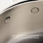 Olla de Acero Inoxidable con Tapa Hestan Culinary ProBond Luxe 31794 Acero Pulido 6 Cuartos de Galón