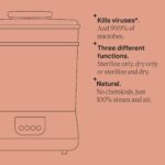 Tommee Tippee Esterilizador y secador eléctrico de vapor para biberones y Natural Start - Set de 14 piezas de biberones,