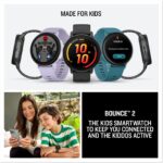 Garmin Bounce™ 2, reloj inteligente para niños con funciones de llamadas, mensajes y seguimiento de ubicación, morado cl