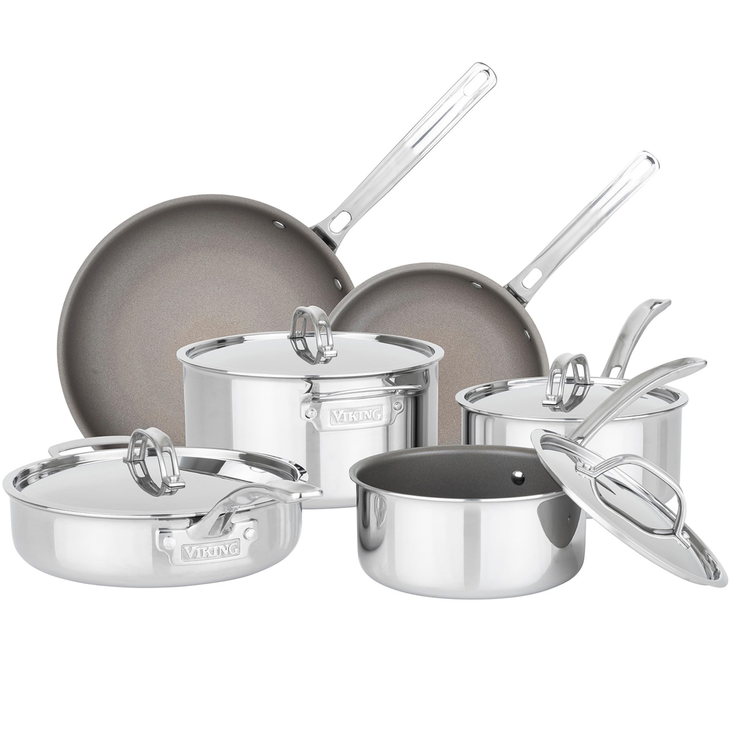 Version 1.0.0 Batería de cocina Viking PureGlide Pro 40011-9990PGC juego de ollas y sartenes de inducción 10 piezas antiadherente de t