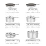 Batería de cocina Viking PureGlide Pro 40011-9990PGC juego de ollas y sartenes de inducción 10 piezas antiadherente de t