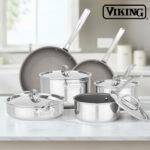 Batería de cocina Viking PureGlide Pro 40011-9990PGC juego de ollas y sartenes de inducción 10 piezas antiadherente de t