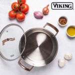 Batería de cocina Viking 40011-9990BCC acero inoxidable 3 capas 10 piezas con tapas de vidrio apto para inducción negro