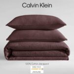 Juego de funda de edredon matelasse Calvin Klein Revman International A0008549 talla King algodon lavado 3 piezas color