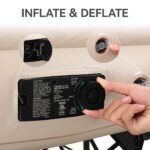 Cama de aire inflable Queen YITAHOME MAYIHmSSC0 marco de acero bomba integrada inflado rápido funda rodante capacidad 50