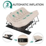 Cama de aire inflable Queen YITAHOME MAYIHmSSC0 marco de acero bomba integrada inflado rápido funda rodante capacidad 50