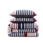 Juego de edredon Tommy Hilfiger Revman A0005744 3 piezas tamaño King algodón reversible transpirable peso medio para tod