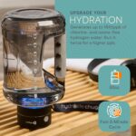 Botella generador de agua de hidrógeno portátil Lifepro HydroLife Chug LP-HYDLFCHG-FOG tecnología SPE PEM 1.5 litros 50