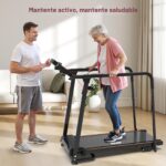 Caminadora plegable para adultos mayores Redliro CS1271-D capacidad 136 kg inclinación 0-2% lubricación automática silen