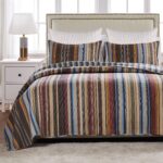 Juego de edredón reversible Greenland Home Fashions GL-1603NMSKES Durango 100% algodón 5 piezas tamaño King Cal King ton