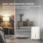 Deshumidificador TCL T50DC9R 50 Pintas portátil control preciso de humedad drenaje continuo para hogar ático y garaje