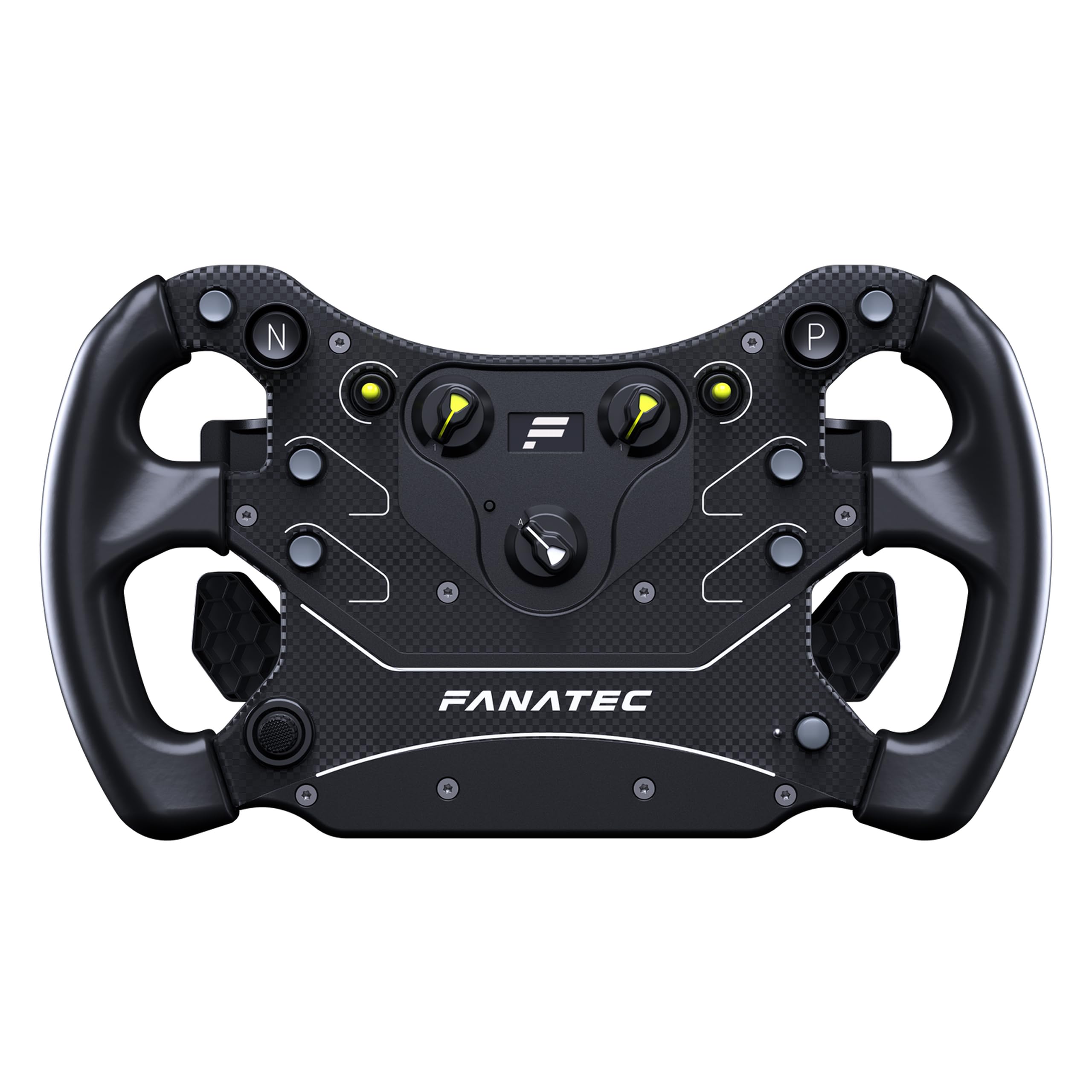 Version 1.0.0 Volante Sim Racing Corsair FANATEC CSL GT3 CRD-9020021-WW agarres sobremoldeados paletas magnéticas palancas analógicas