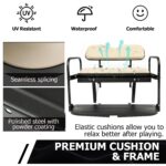 ECOTRIC Kit de Asiento Trasero Abatible para Carrito de Golf Compatible con Yamaha Drive G29 2007-2016 Asiento Trasero A