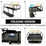 ECOTRIC Kit de Asiento Trasero Abatible para Carrito de Golf Compatible con Yamaha Drive G29 2007-2016 Asiento Trasero A