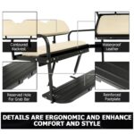 ECOTRIC Kit de Asiento Trasero Abatible para Carrito de Golf Compatible con Yamaha Drive G29 2007-2016 Asiento Trasero A