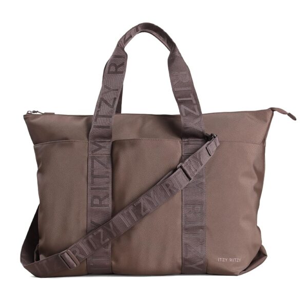 Itzy Ritzy Diaper Bag Tote – Lightweight Weekender with 10 Pockets, Removable Strap, Stroller & Trolley Use