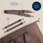 Itzy Ritzy Diaper Bag Tote – Lightweight Weekender with 10 Pockets, Removable Strap, Stroller & Trolley Use