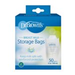 Dr. Brown's Bolsas de almacenamiento de leche materna, desechables y duraderas para congelar y calentar leche materna, (