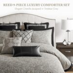 Juego de edredón jacquard felpilla Madison Park Signature E&E Co. Ltd DBA JLA Home MPS10-546 8 piezas Queen todas las es