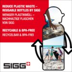 Botella de agua para niños SIGG KBT 9002.00 hecha en Suiza hermética ligera escolar 14 oz