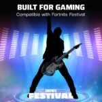 Controlador Guitarra Inalámbrico PDP Riffmaster 500-300-BK para Nintendo Switch 2 y Switch batería recargable 36 horas l