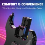 Controlador Guitarra Inalámbrico PDP Riffmaster 500-300-BK para Nintendo Switch 2 y Switch batería recargable 36 horas l