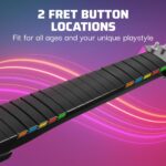Controlador Guitarra Inalámbrico PDP Riffmaster 500-300-BK para Nintendo Switch 2 y Switch batería recargable 36 horas l