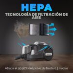 Aspiradora Vertical Sin Bolsa Kenmore DC5070.01 Serie 500 2 Motores Ciclónicos Filtro HEPA Cepillo Anti-Pelo Cable 24 Pi
