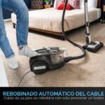 Aspiradora Vertical Sin Bolsa Kenmore DC5070.01 Serie 500 2 Motores Ciclónicos Filtro HEPA Cepillo Anti-Pelo Cable 24 Pi